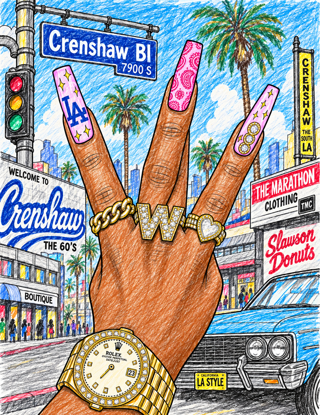 Color Me West Coast Adult Coloring Book #1